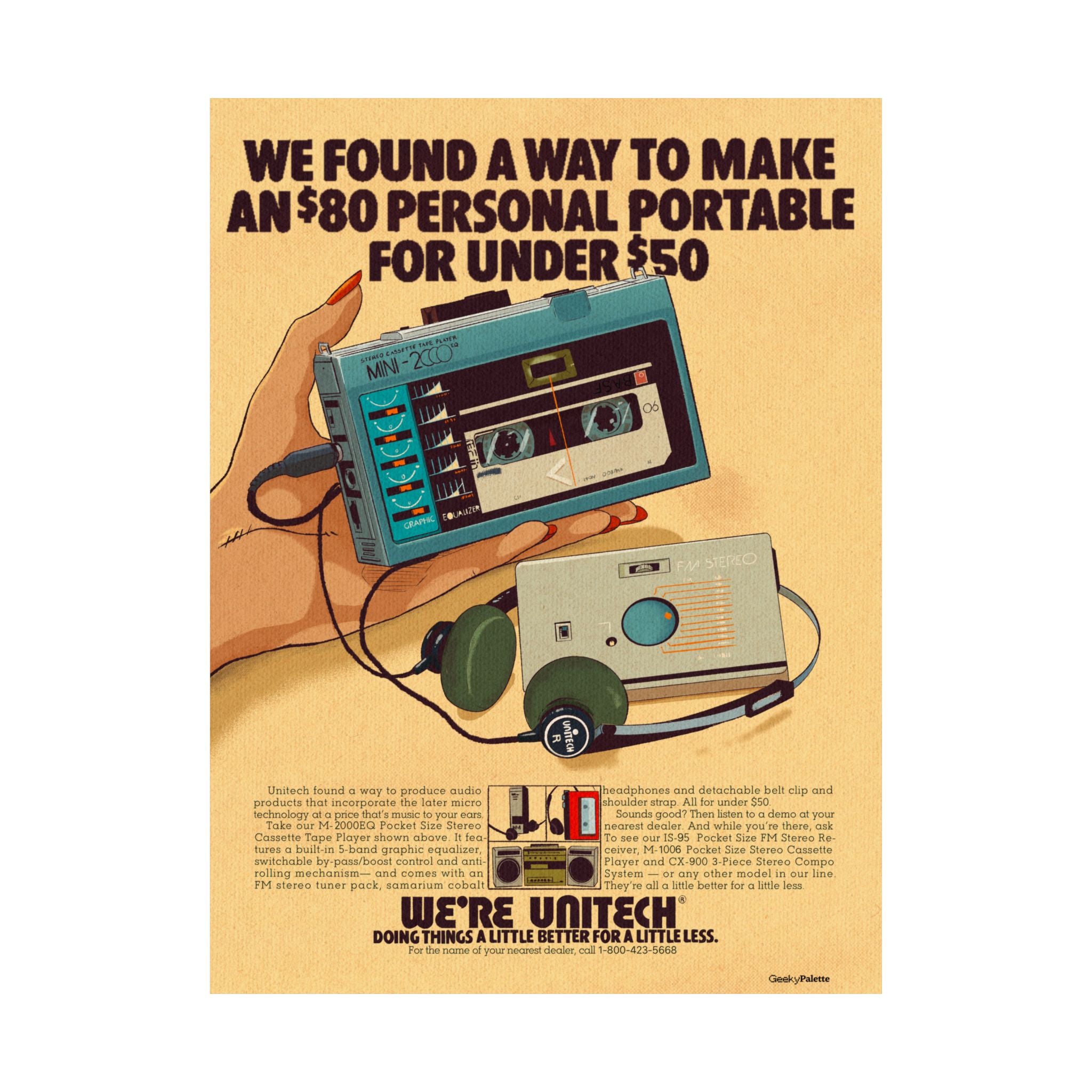 Unitech Vintage Audio Poster