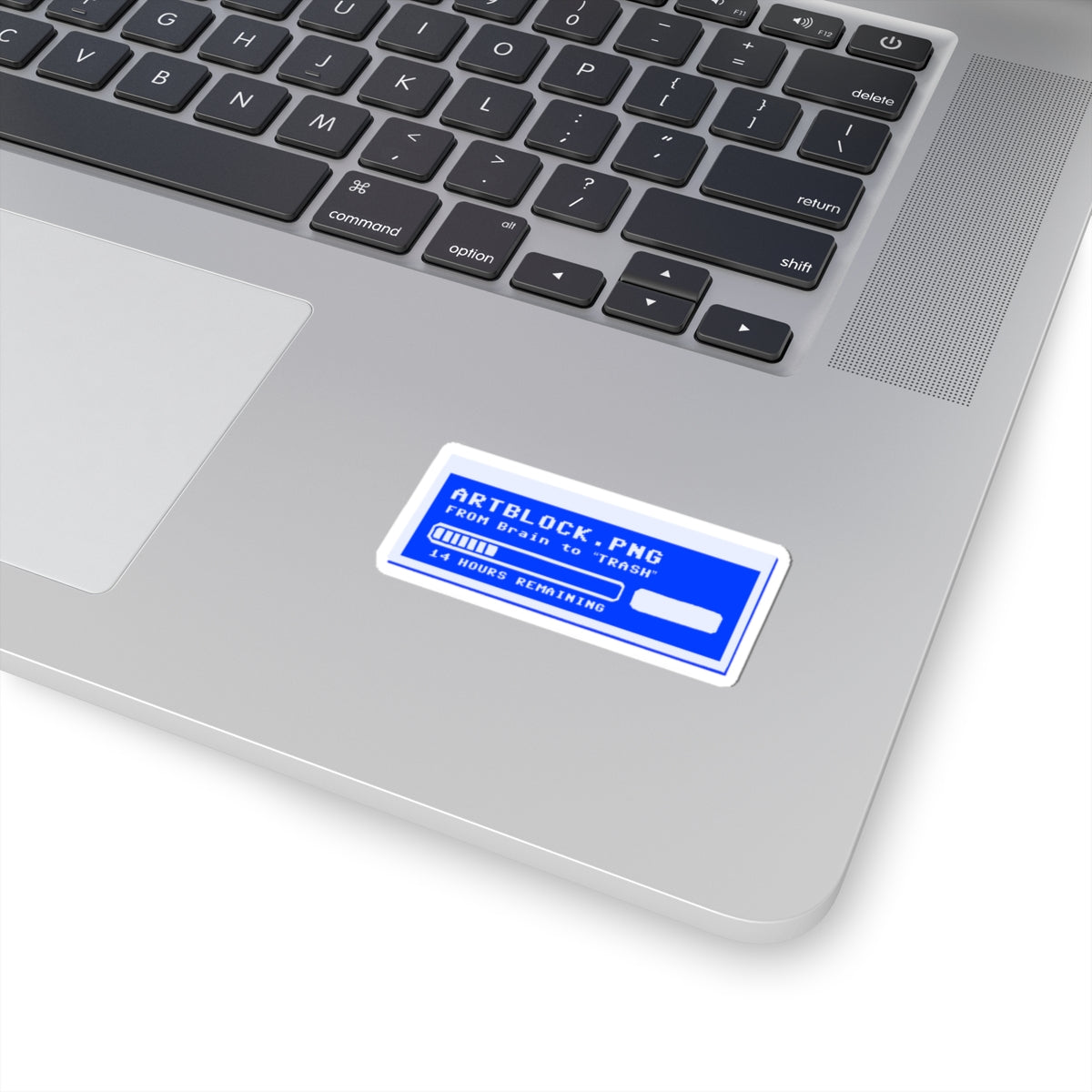 art block retro artist sticker