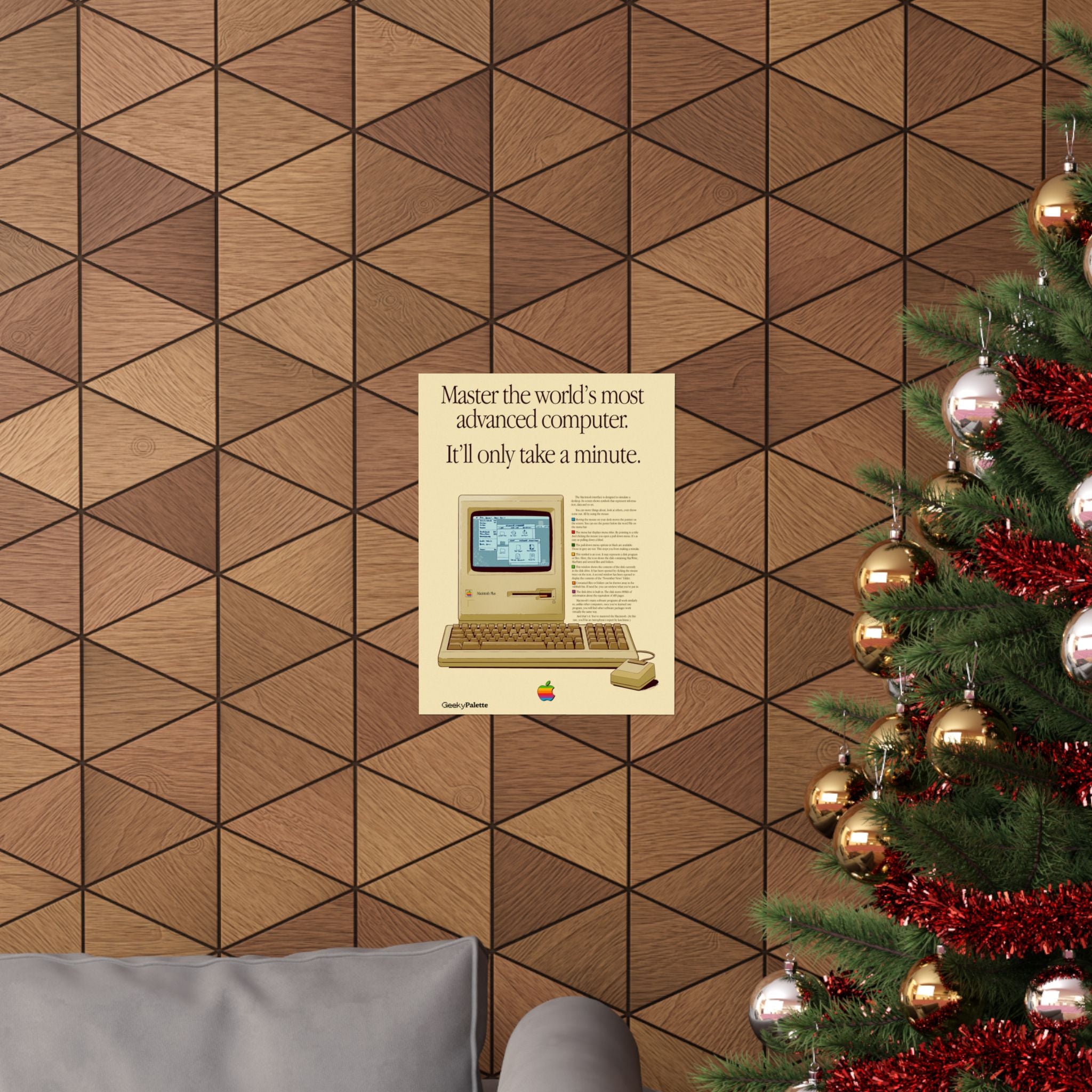 Master It Tech Retro Computer Poster