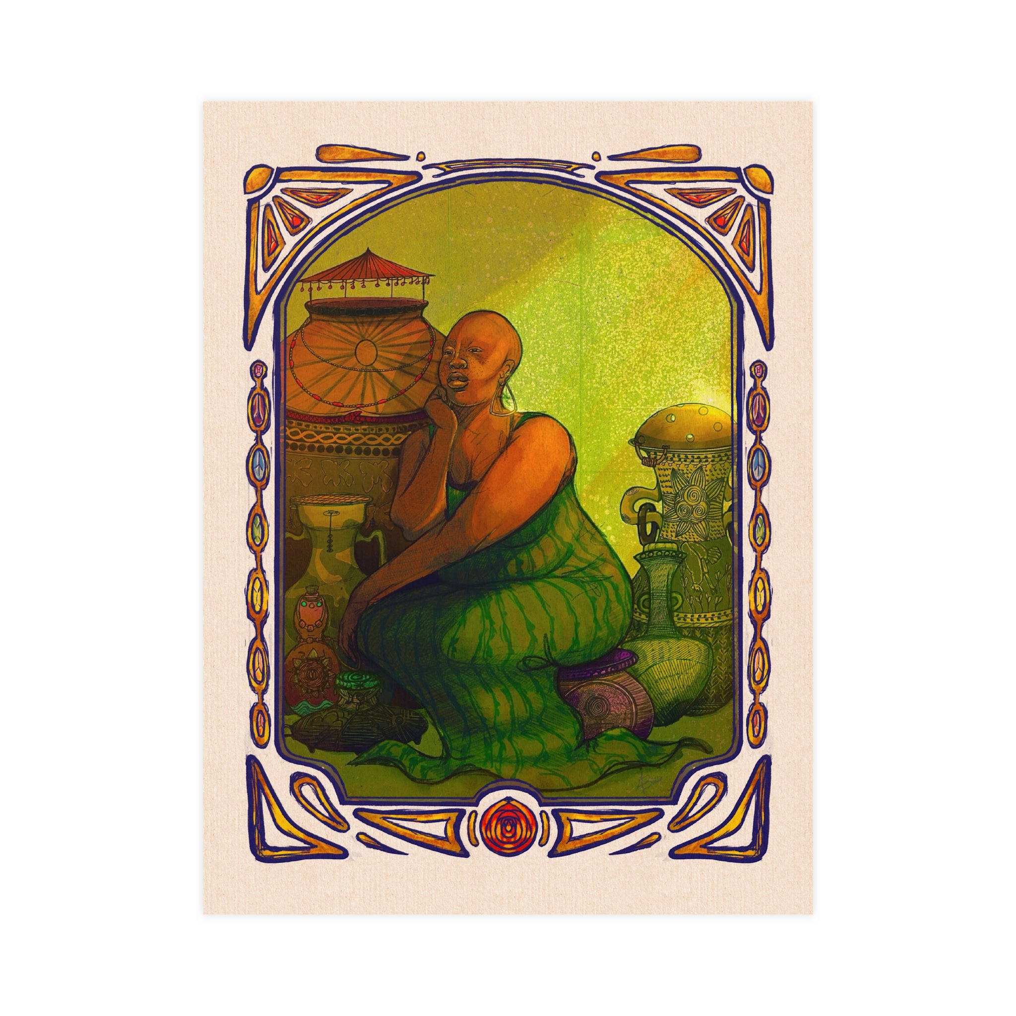 Seated By The Jars Of Life