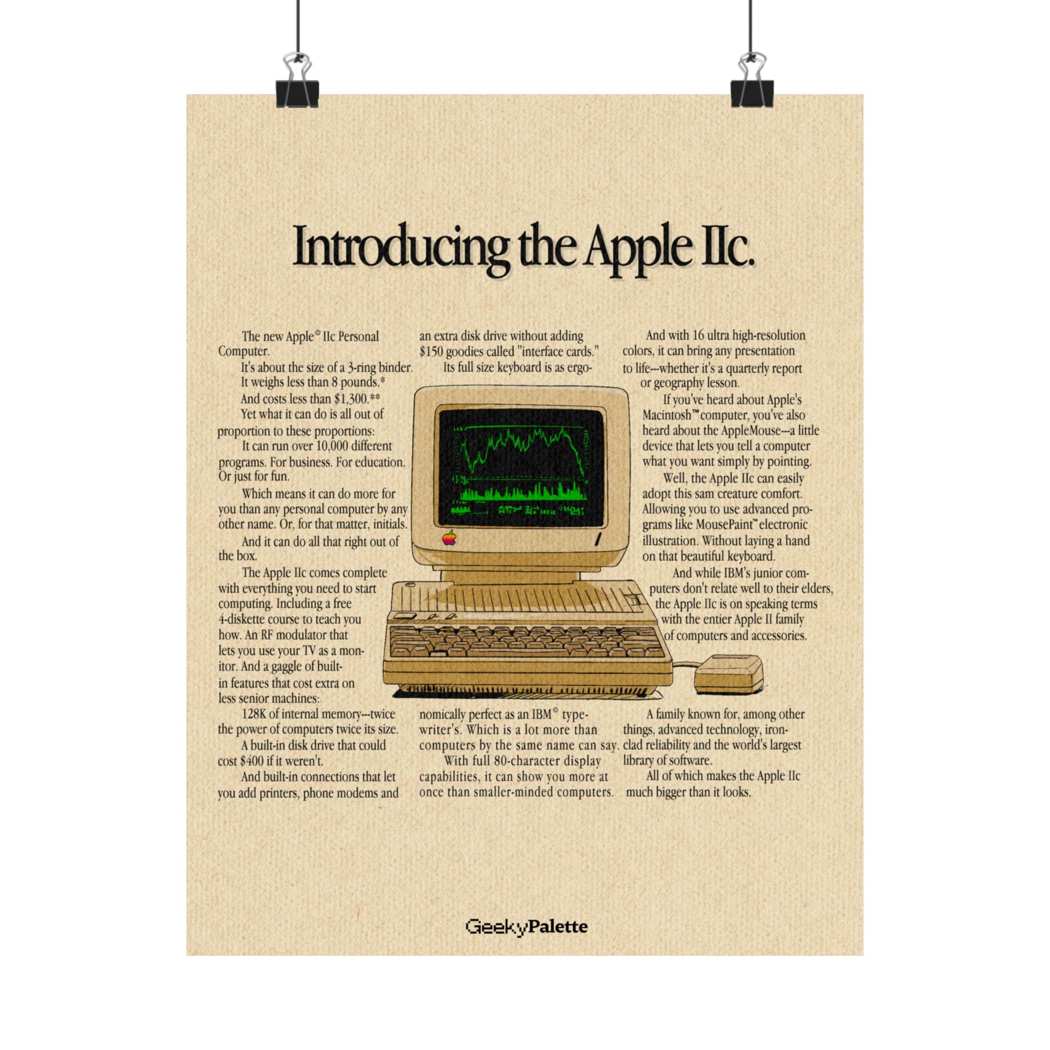 Apple IIc Poster