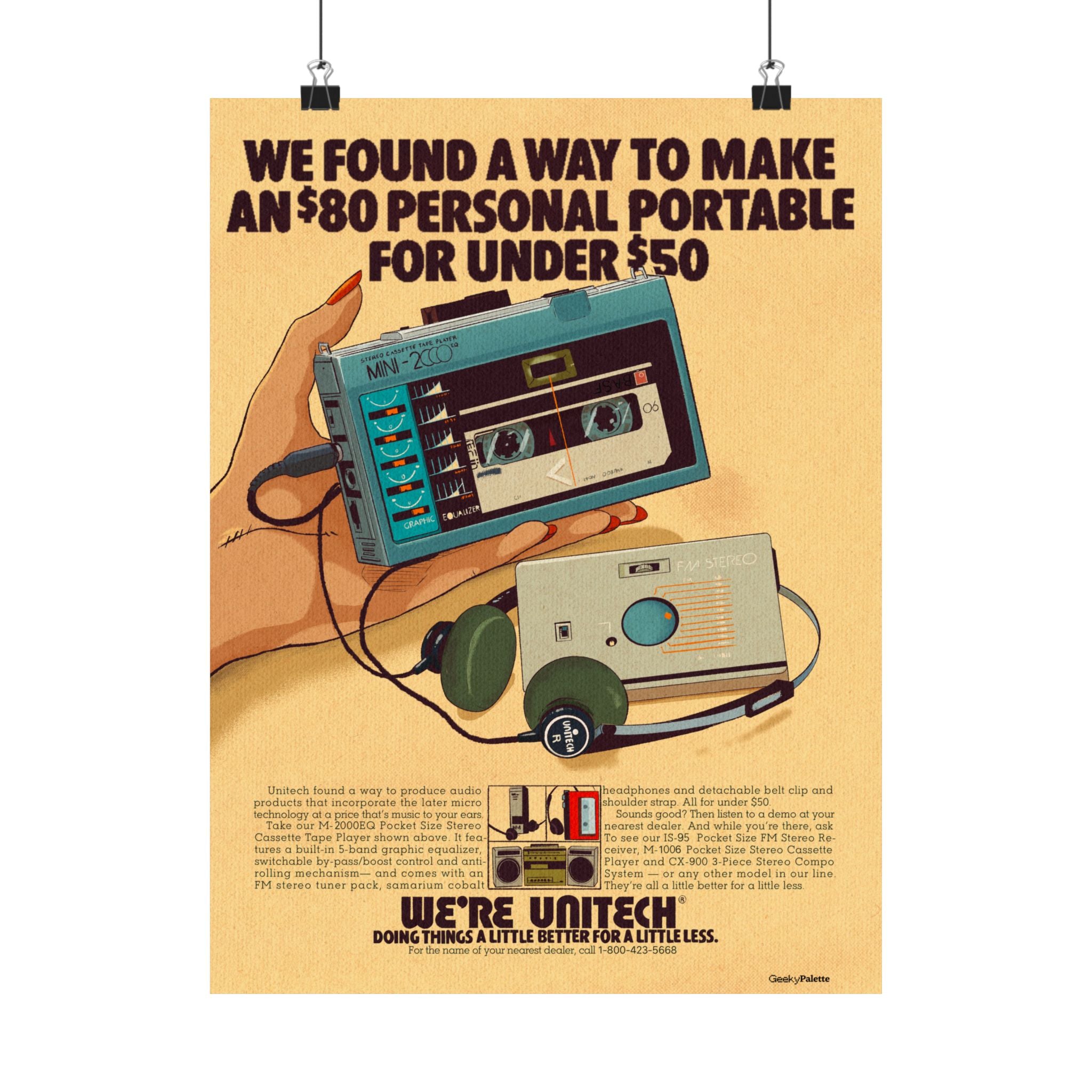 Unitech Vintage Audio Poster