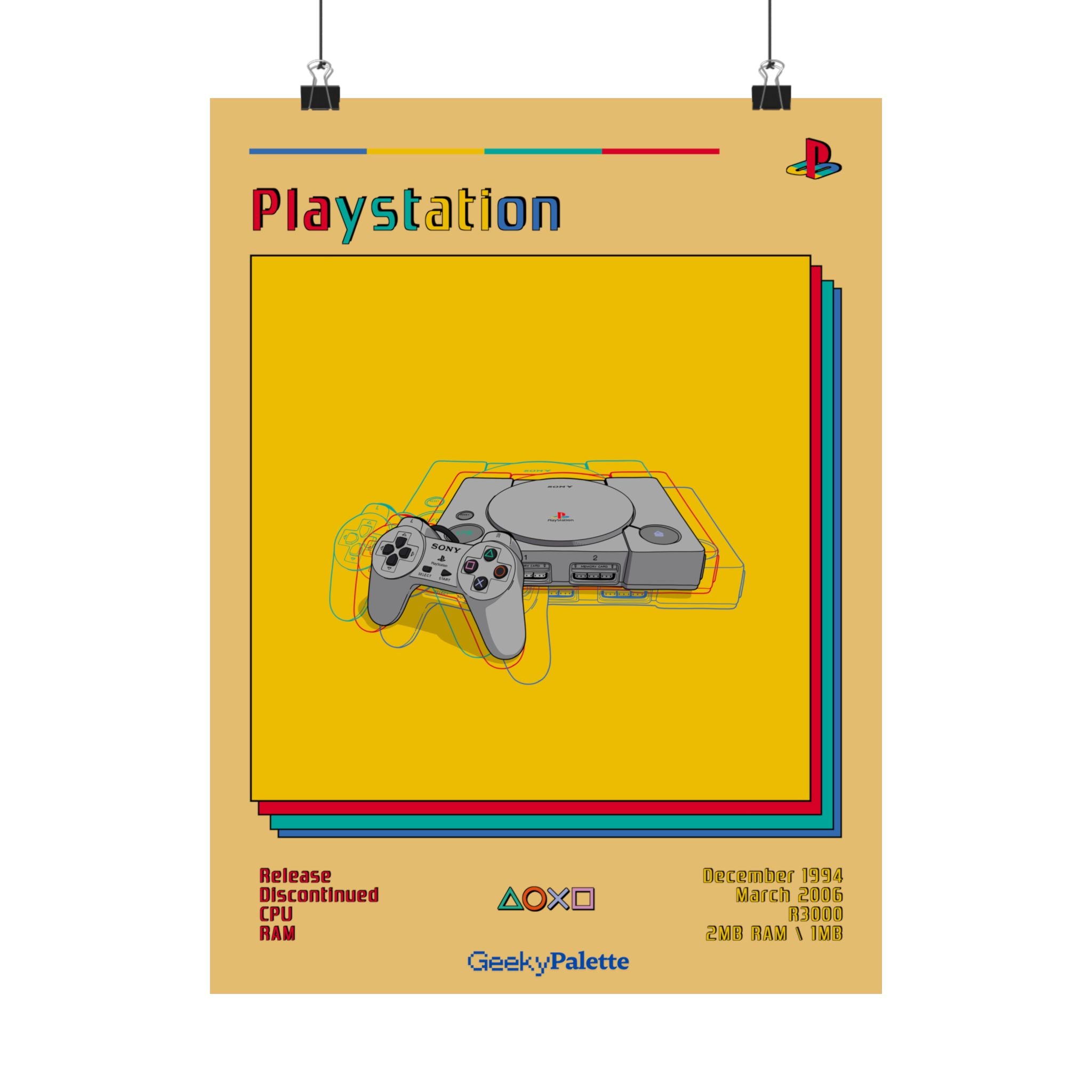 Play Station Retro Posters 0-Vita