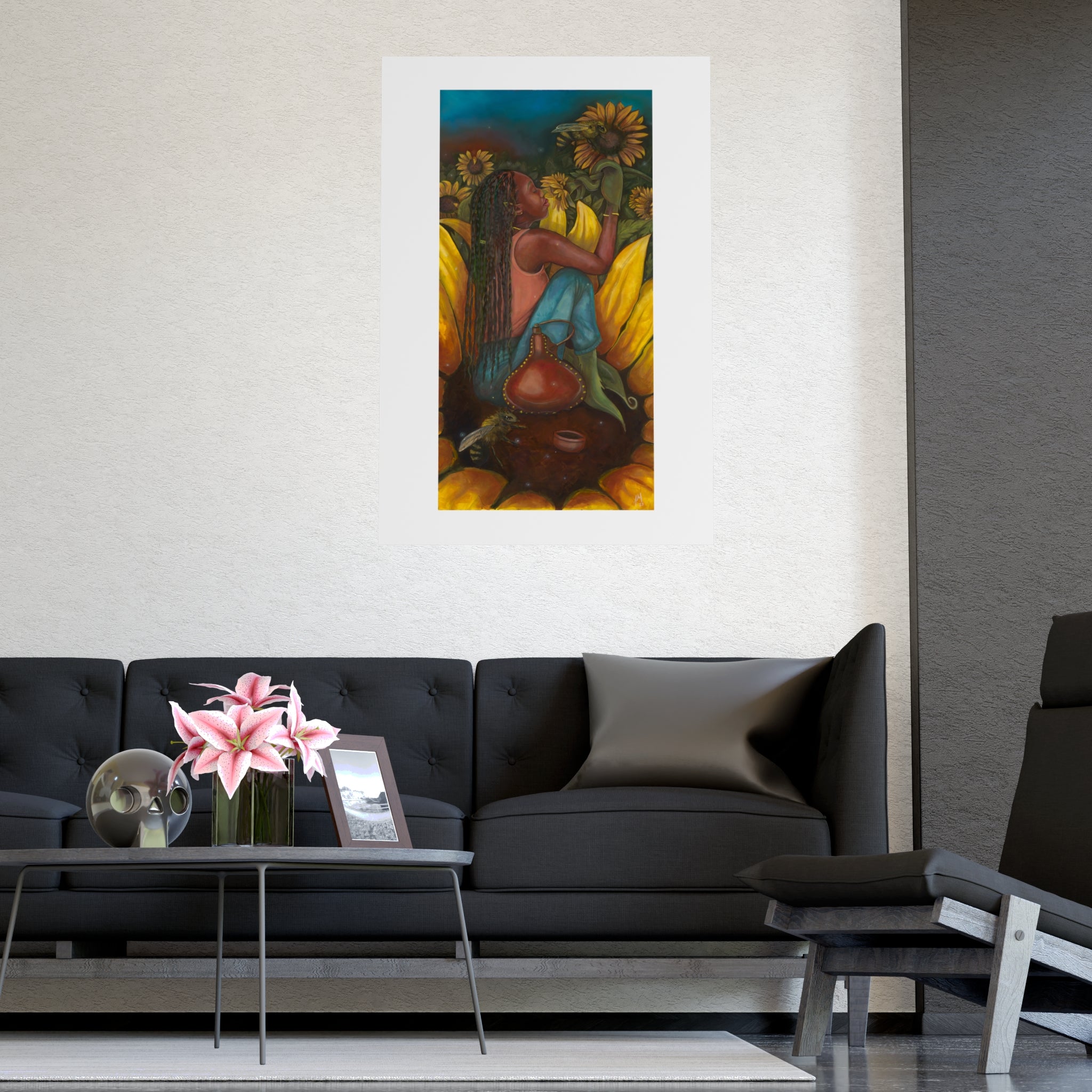 Sunflower Embrace Fine Art Print