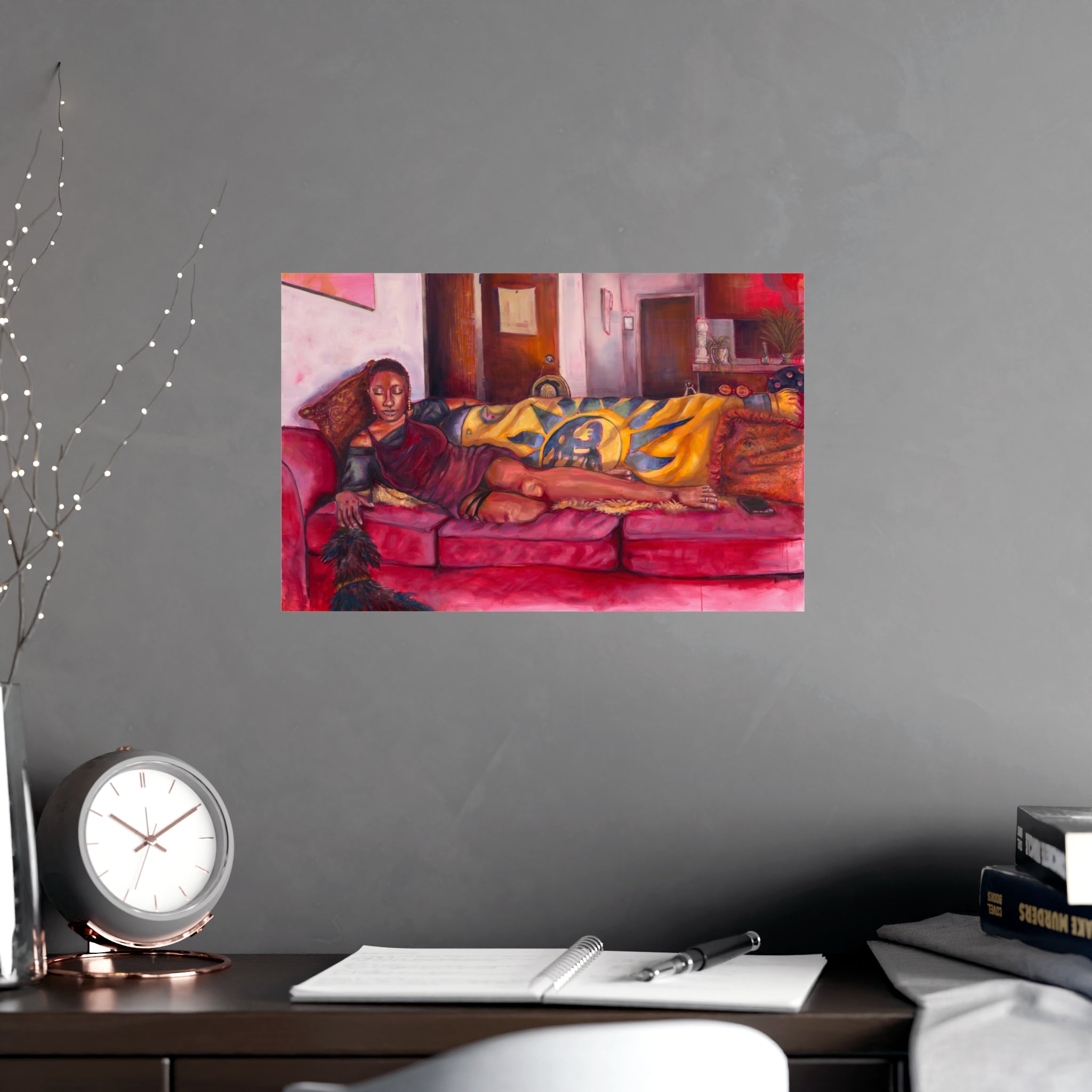 Fine Art Poster — Cozy Living Room Portrait Print