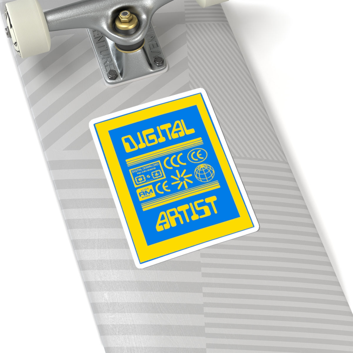 Digital Artist Retro Tech Sticker