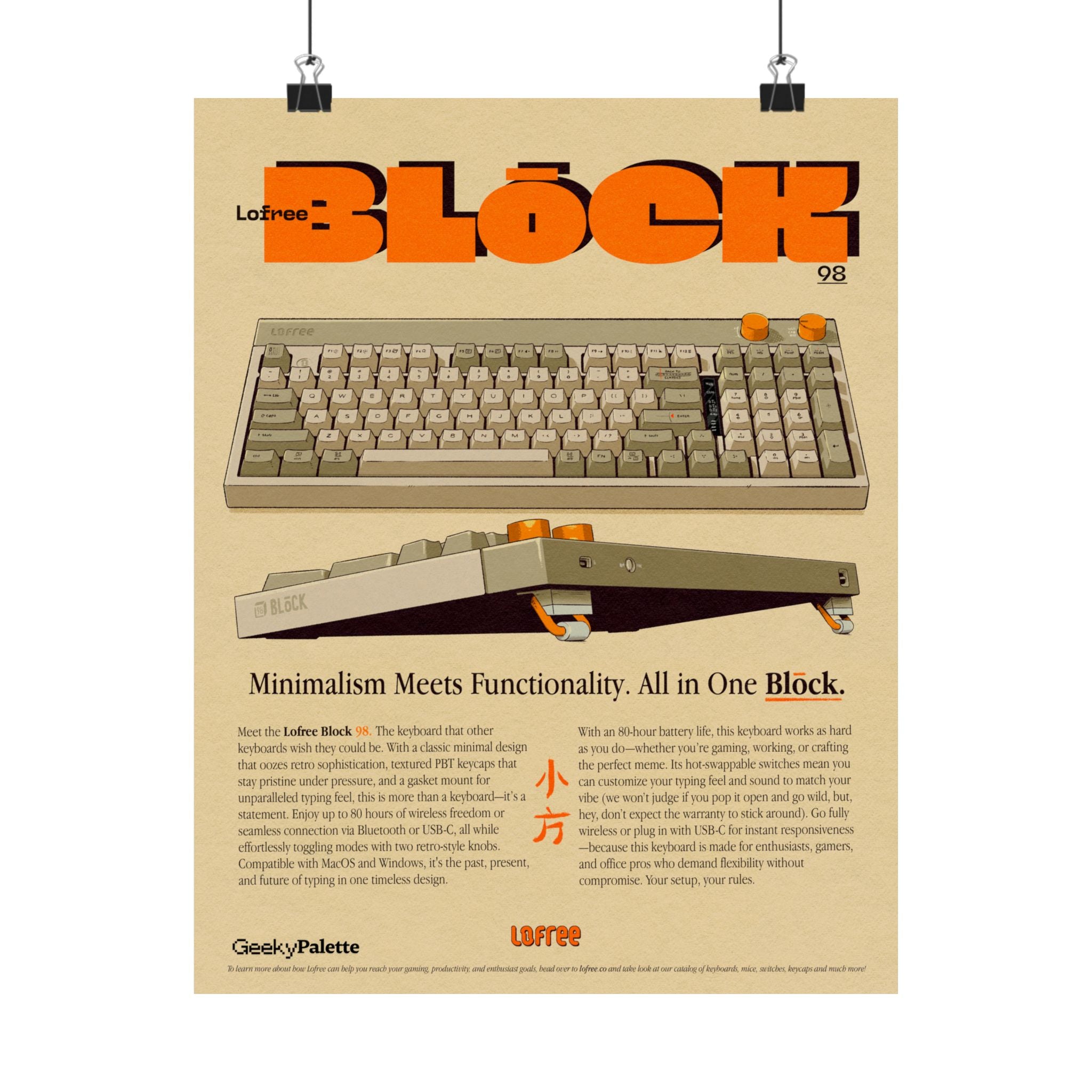 Lofree Block Retro Posters