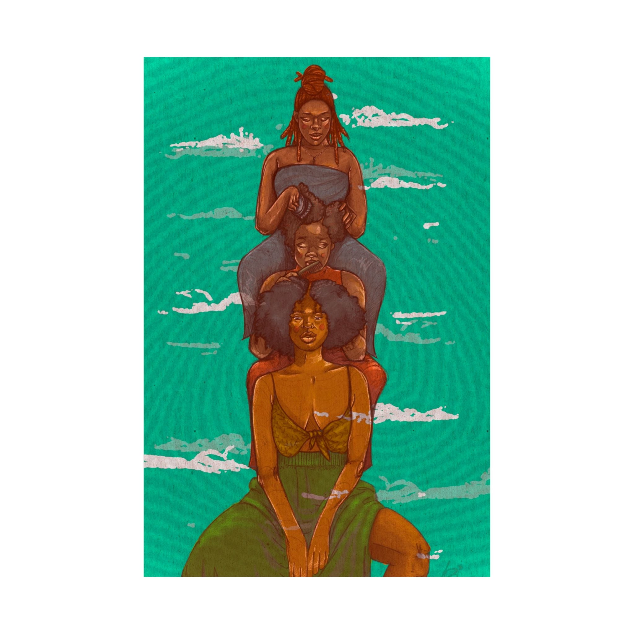 "Totemic Embrace" Print
