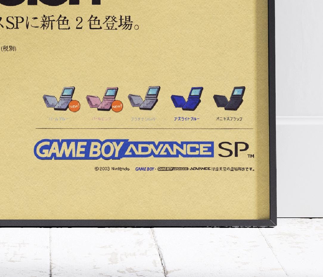 Handheld Console Retro Gaming Poster