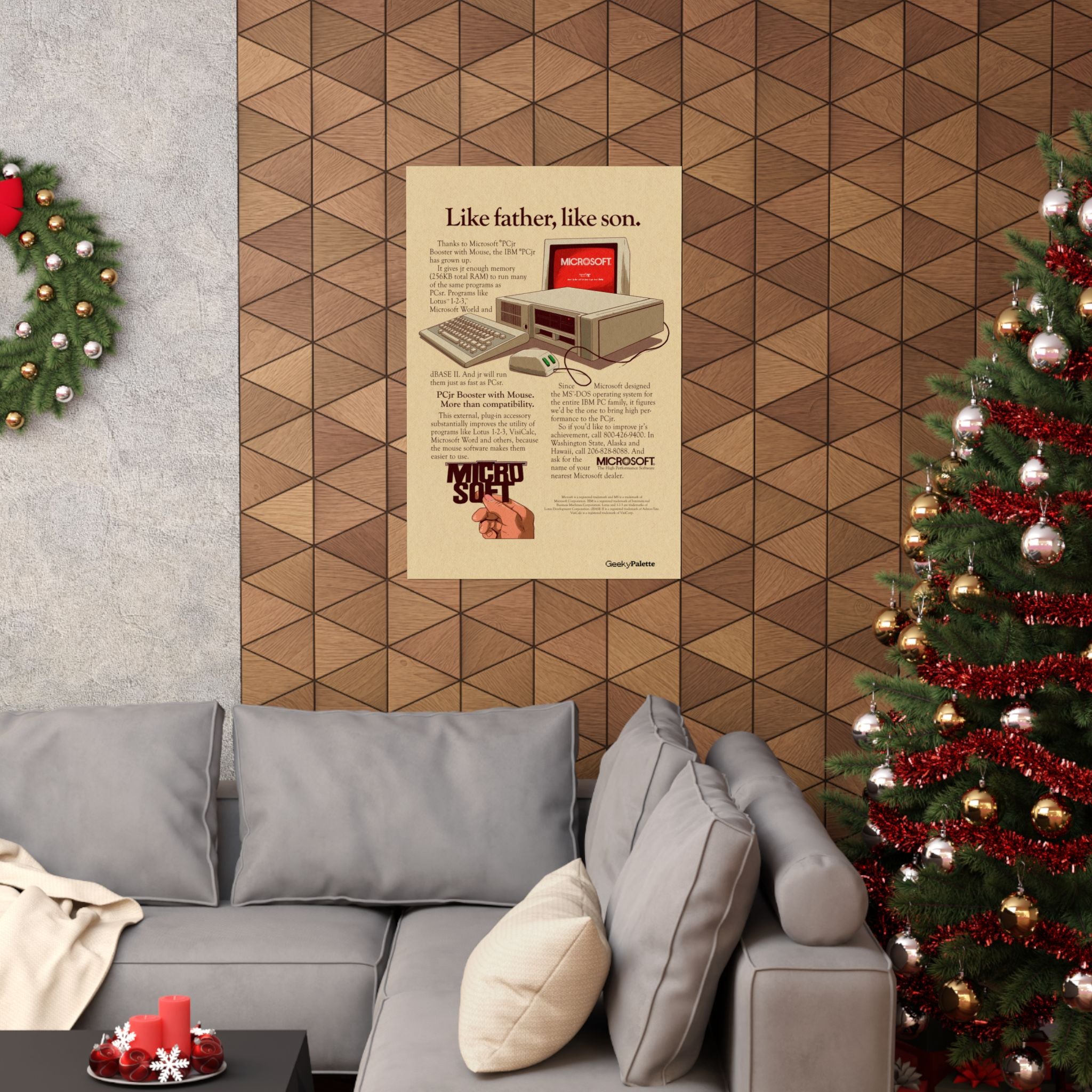 Like Father, Like Son IBM PC Jr Poster