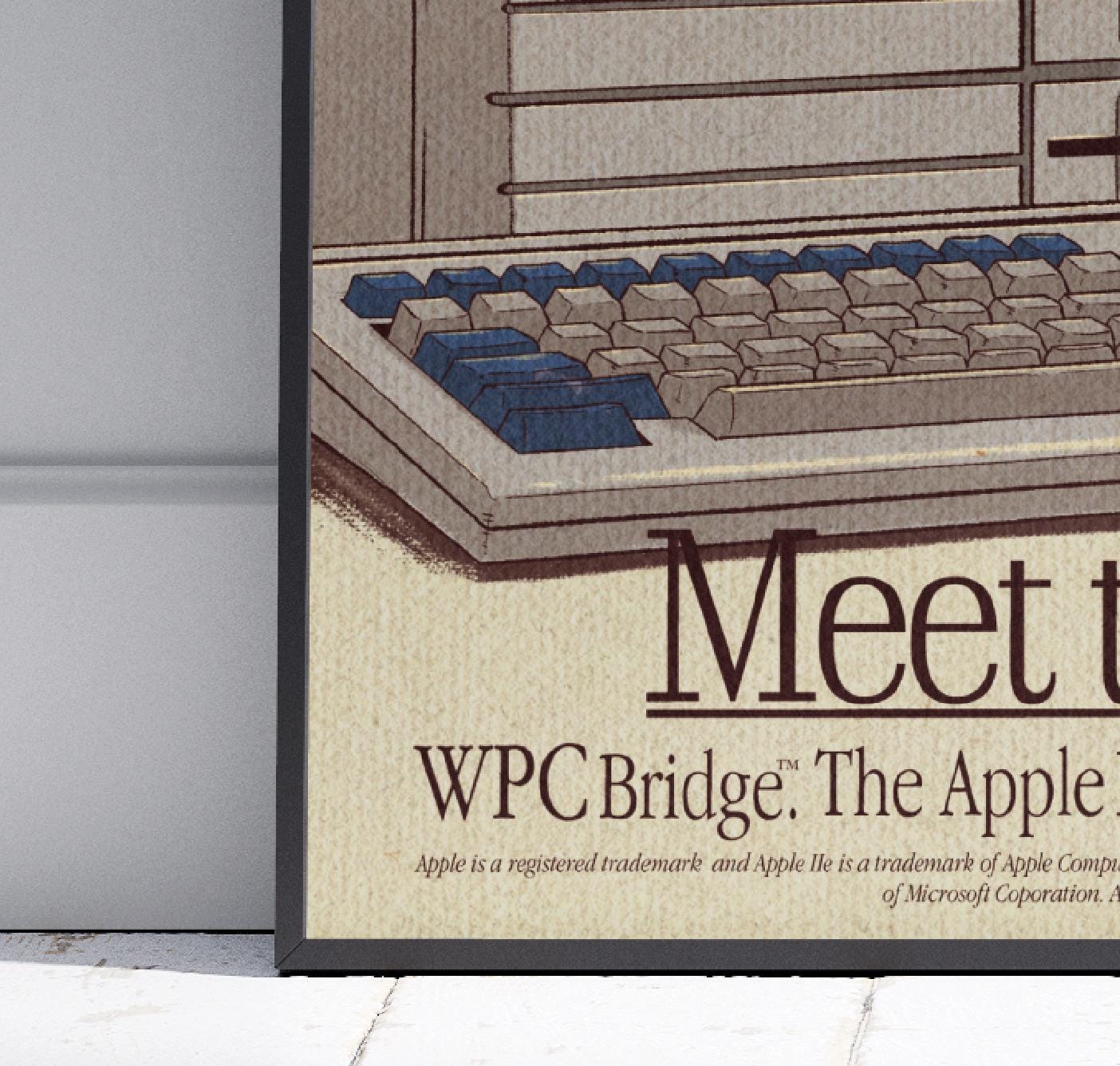 Apple vs IBM Debate is Over Vintage Poster