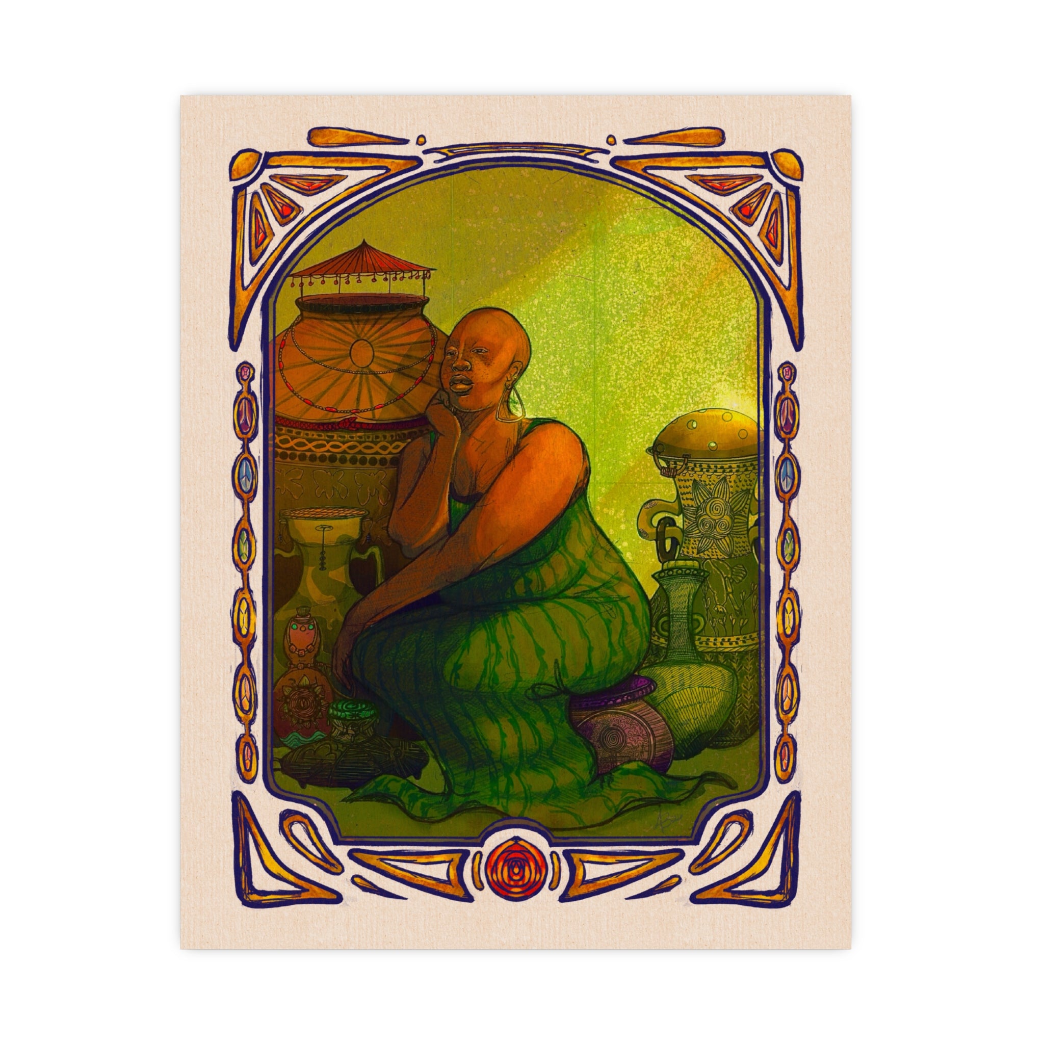 Seated By The Jars Of Life