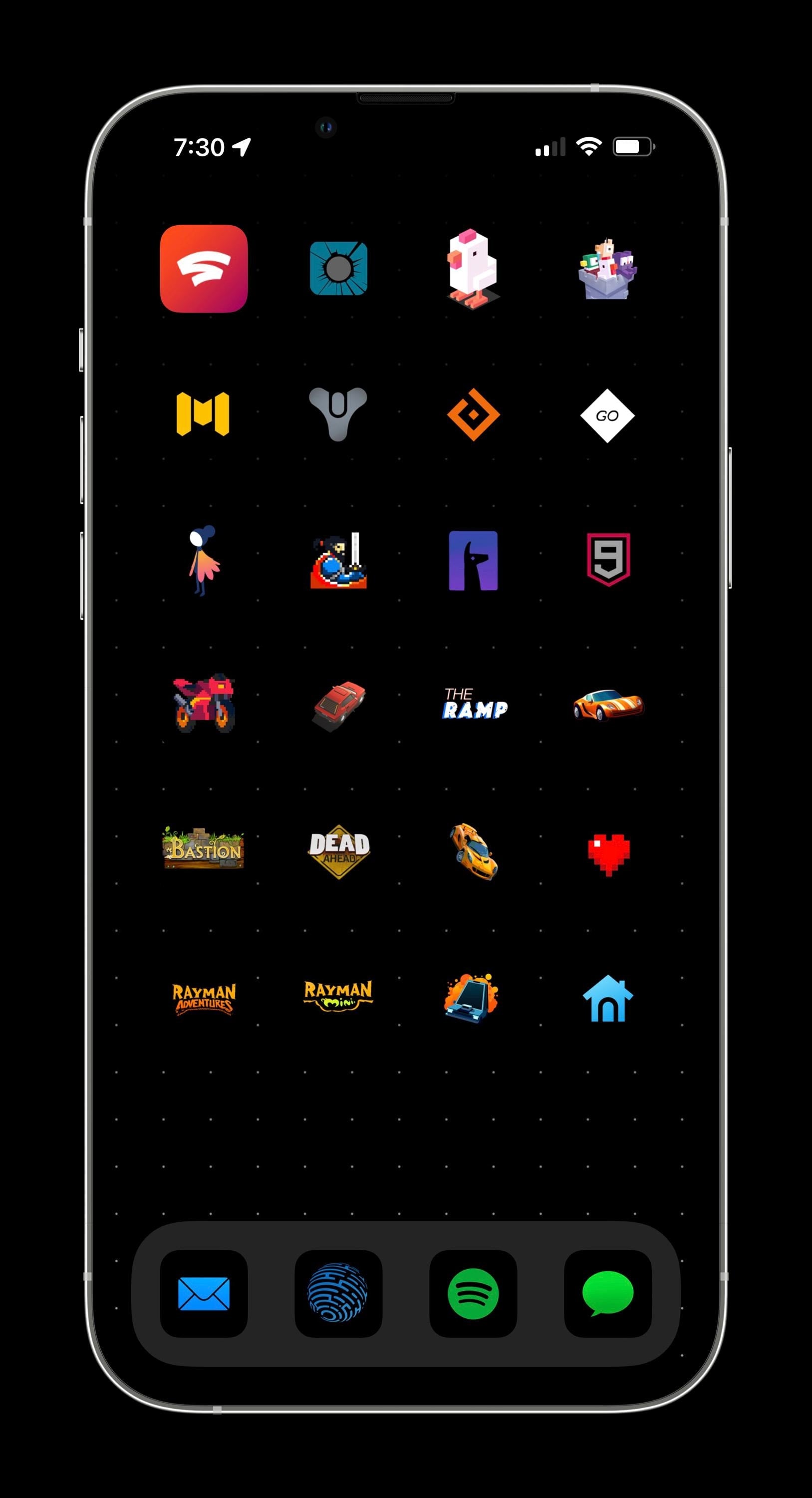 Dark Mode Colorful iOS Icons