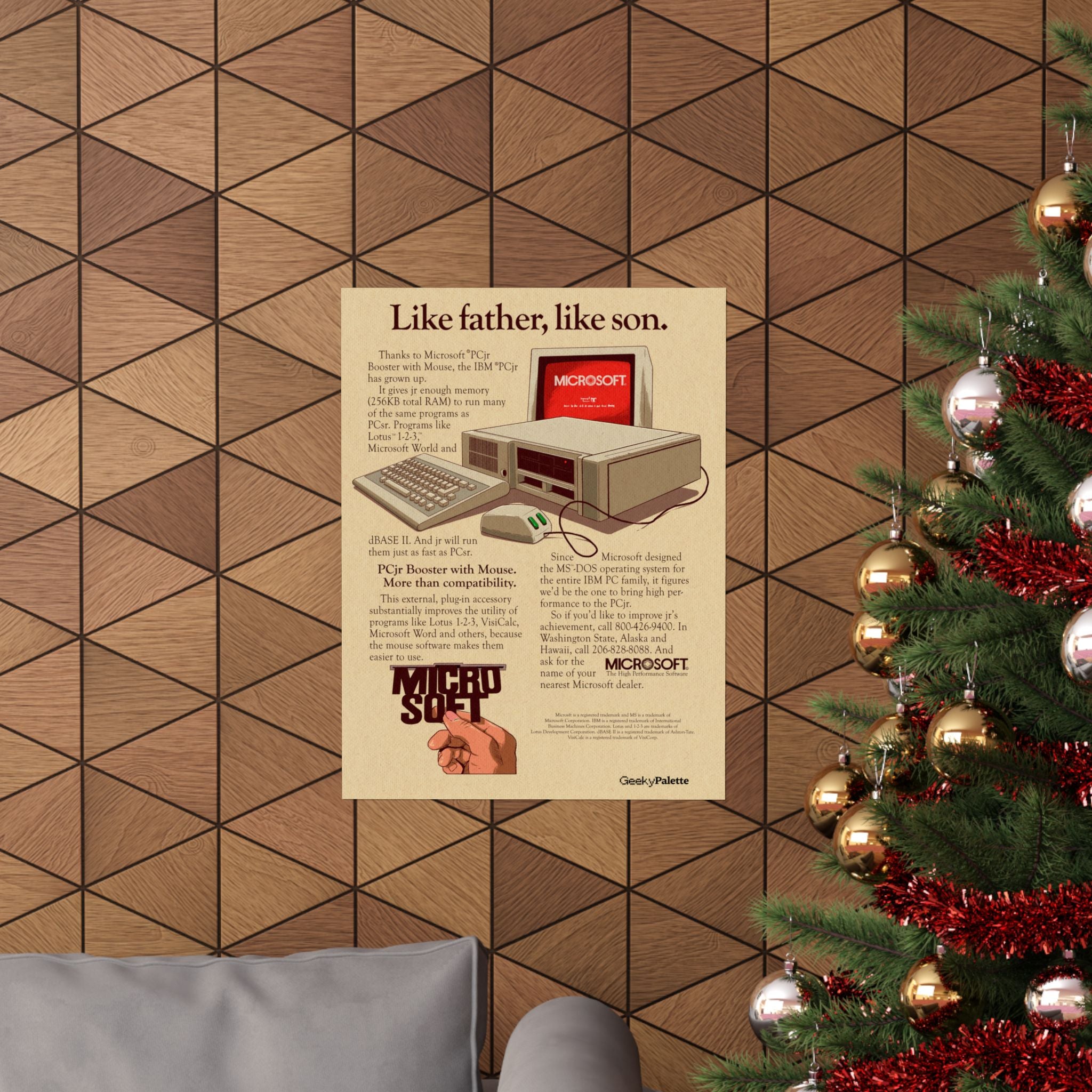 Like Father, Like Son IBM PC Jr Poster