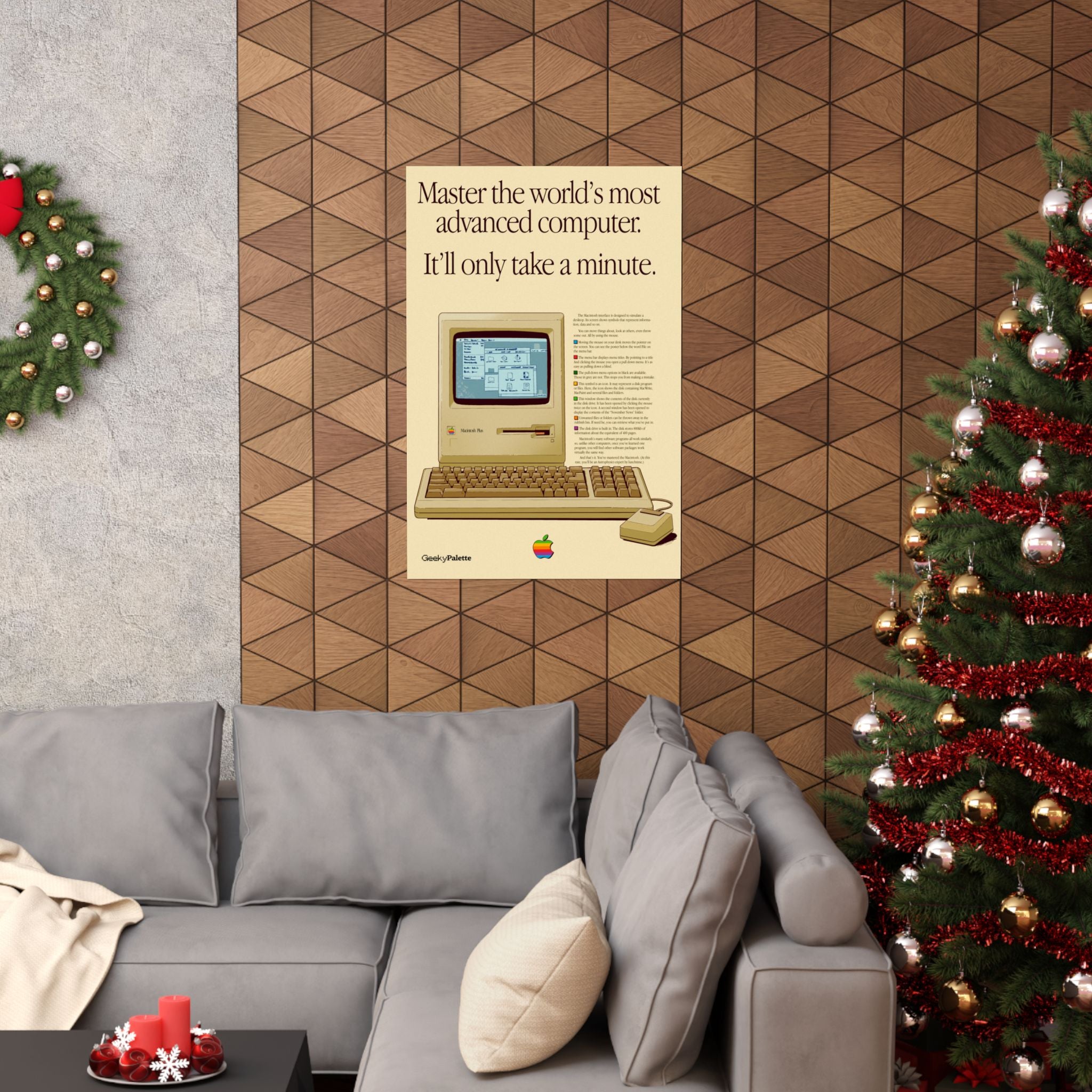 Master It Tech Retro Computer Poster