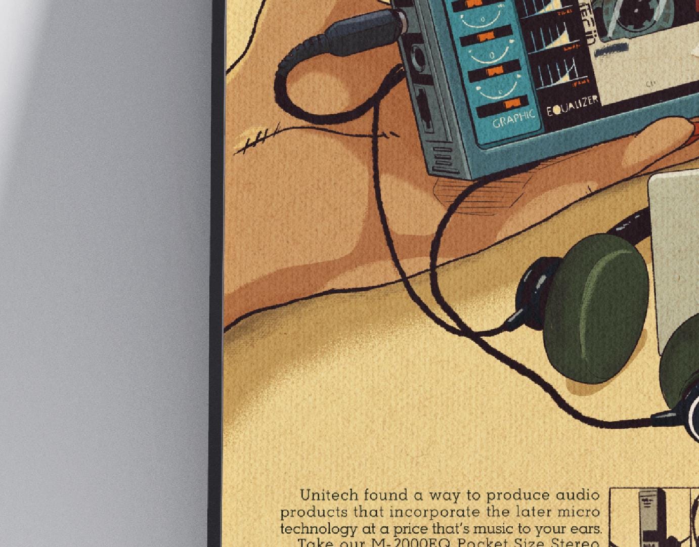 Unitech Vintage Audio Poster