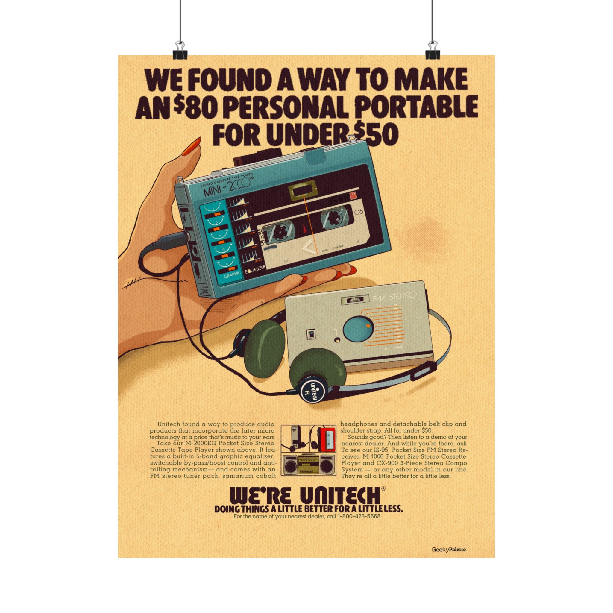 Unitech Vintage Audio Poster