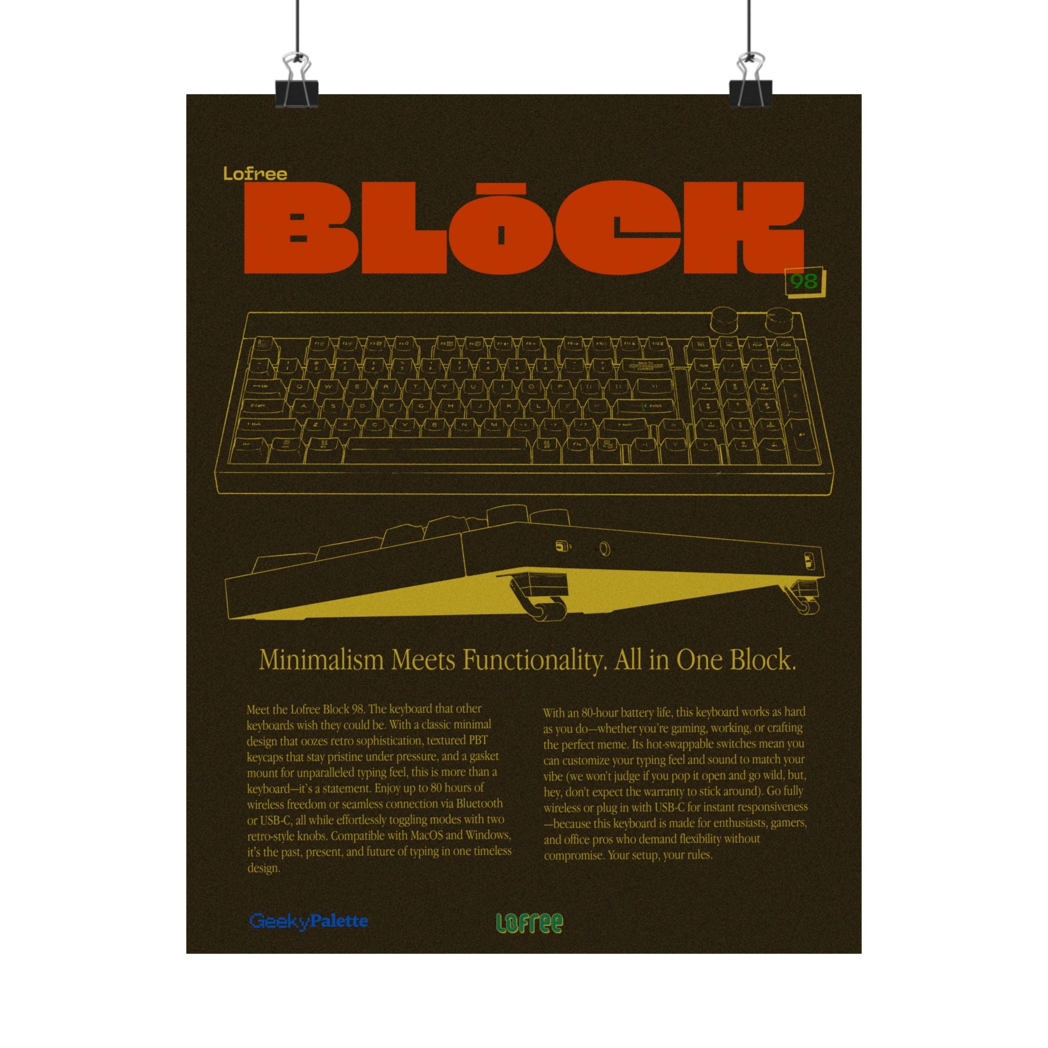 Lofree Block Retro Posters