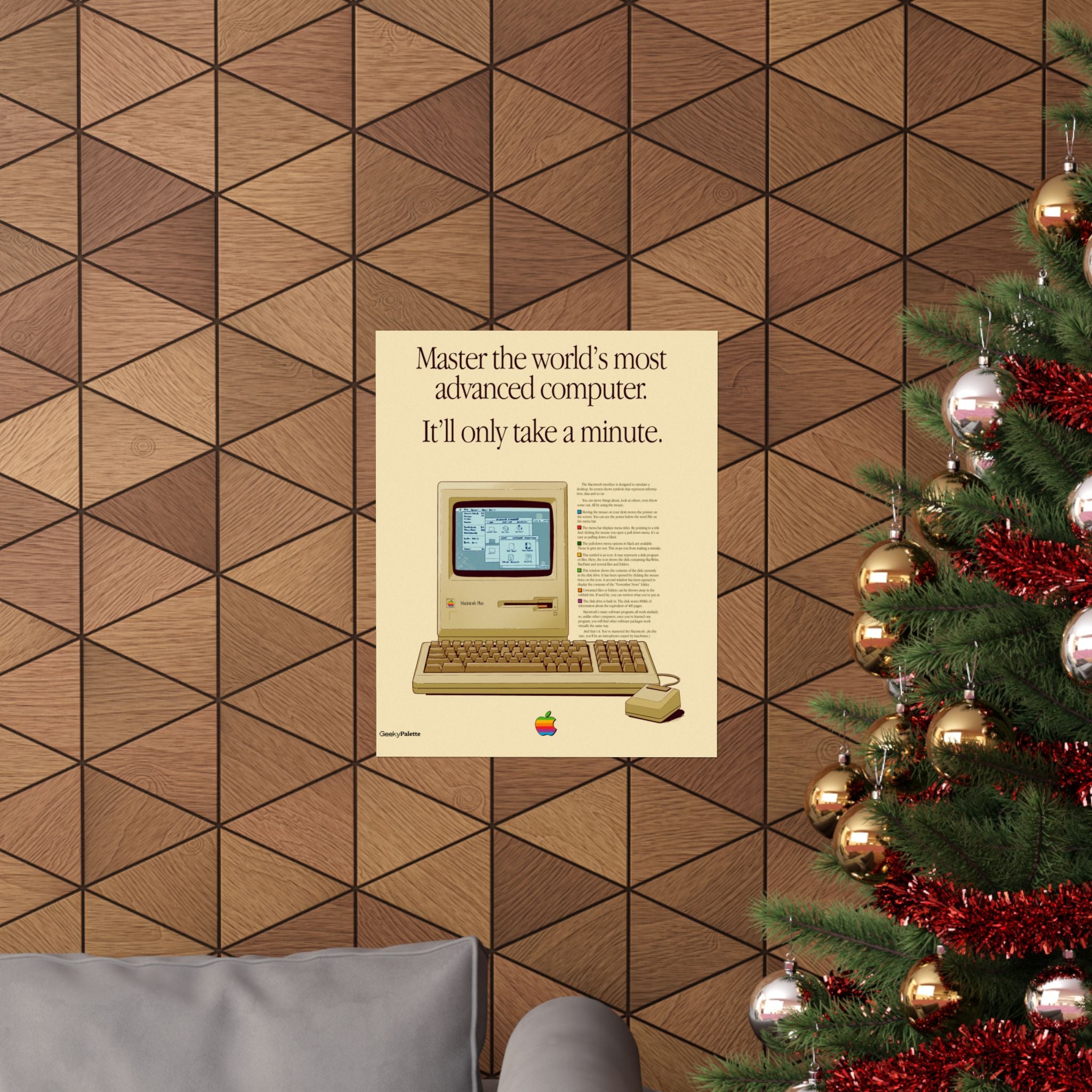 Master It Tech Retro Computer Poster