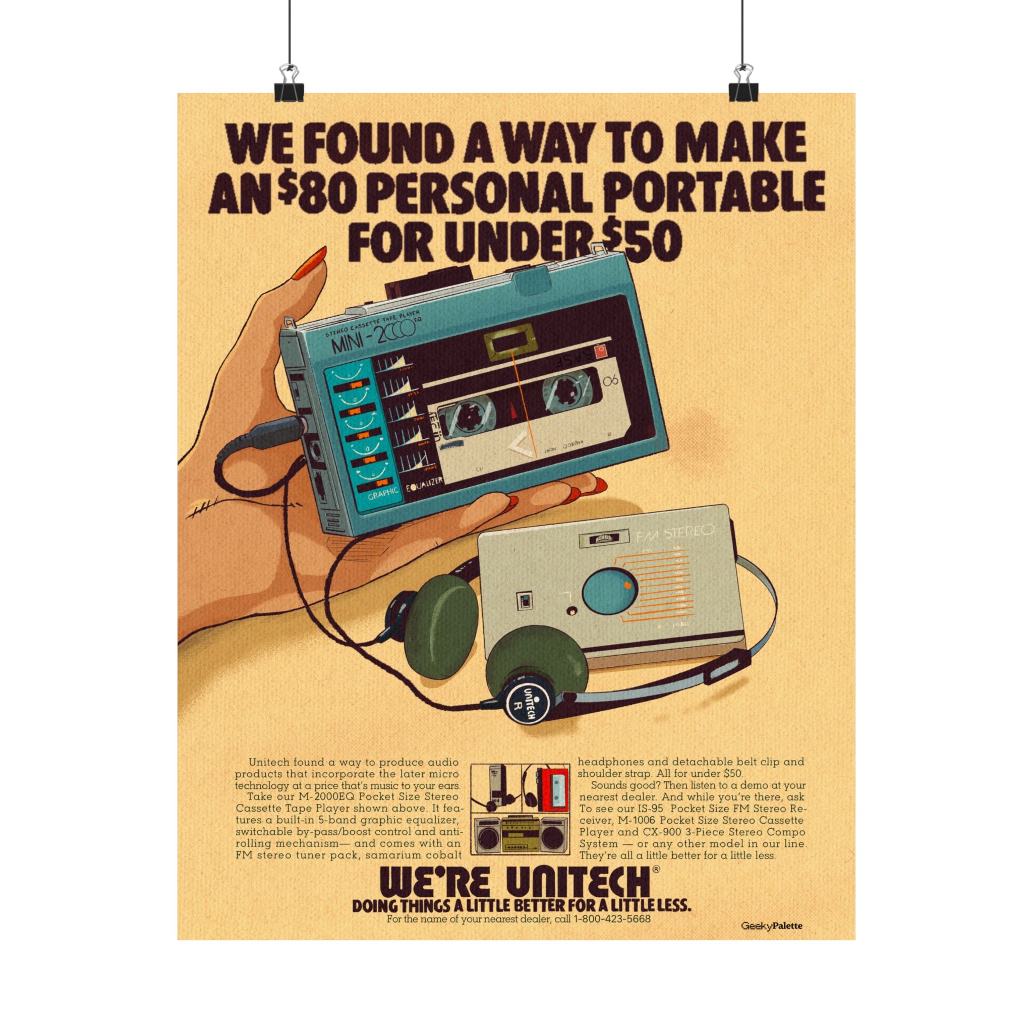 Unitech Vintage Audio Poster