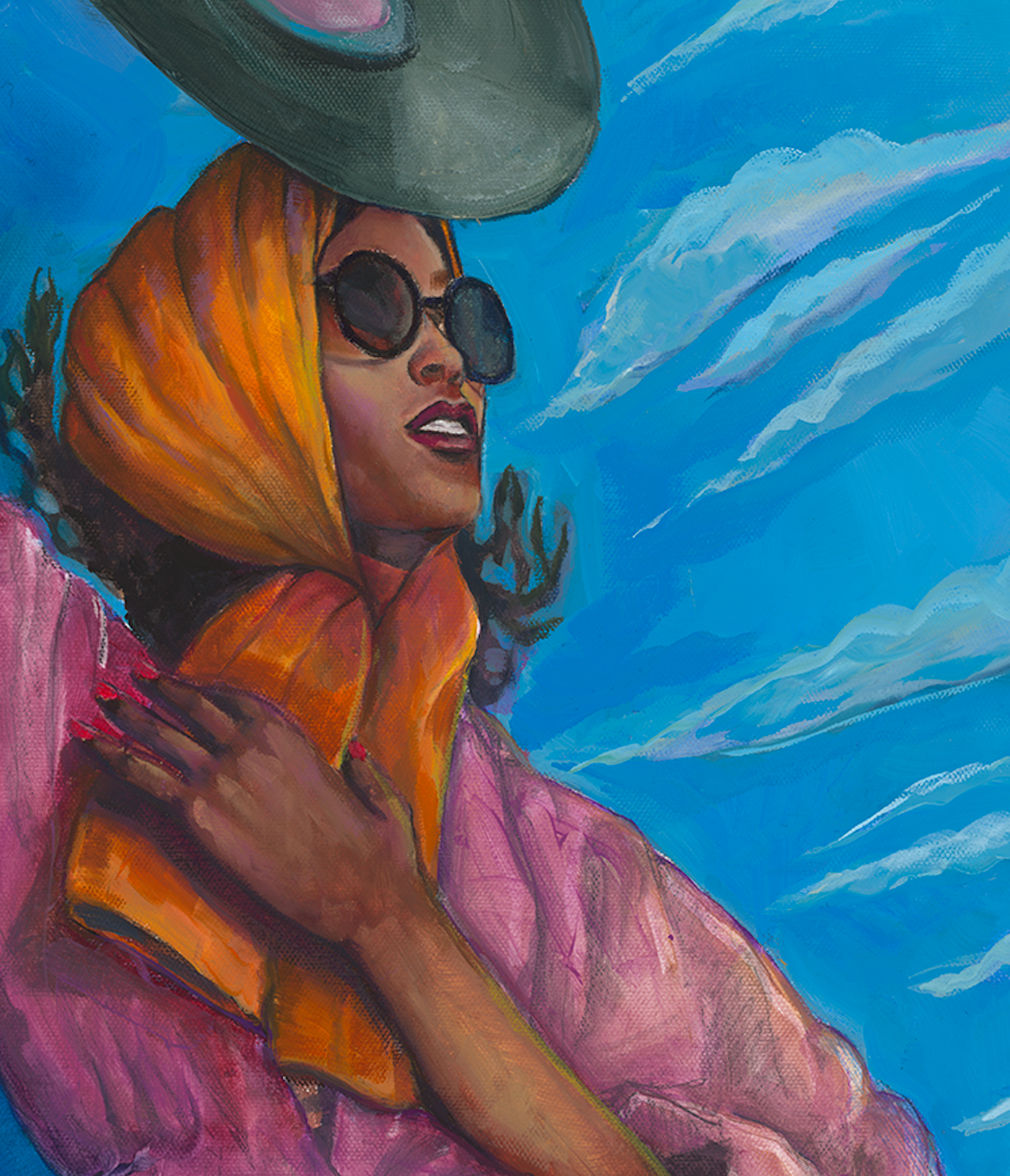 "Sky Siren" Original Oil Painting on Stretched Canvas