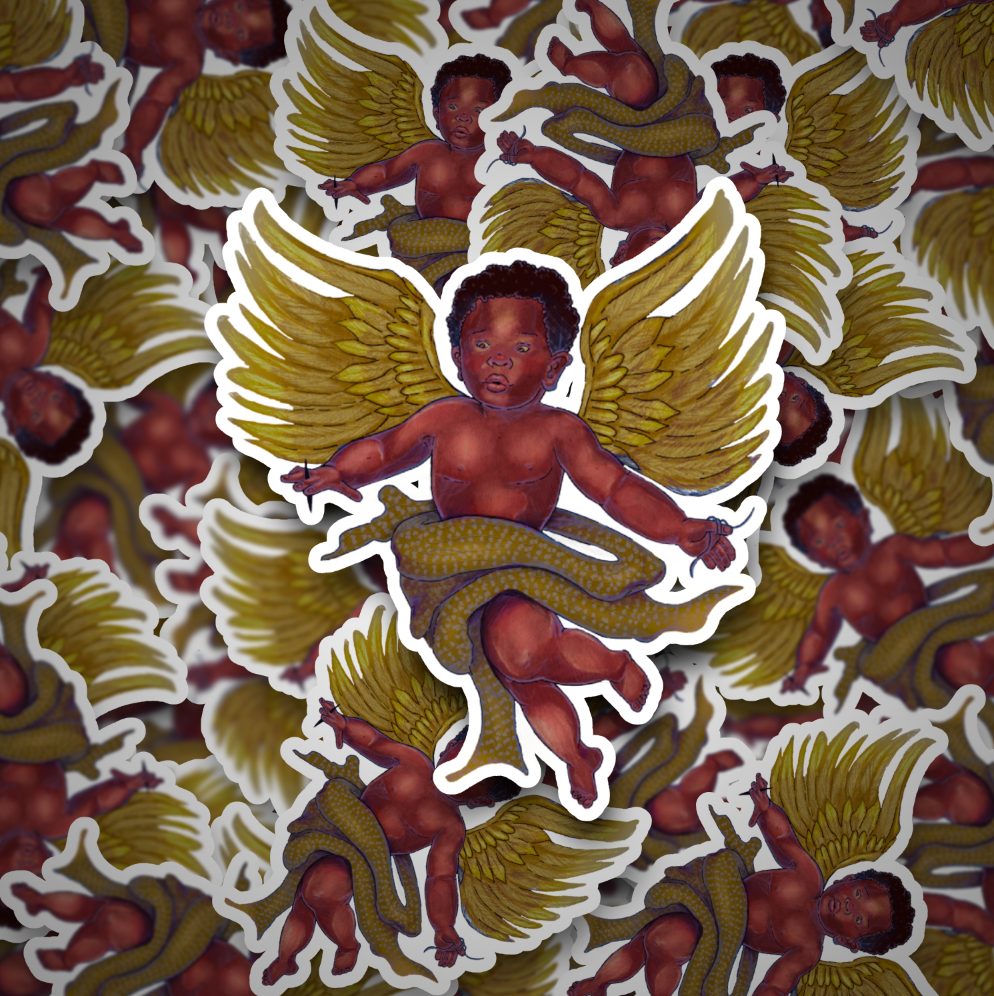 Baby Cherubim Sticker