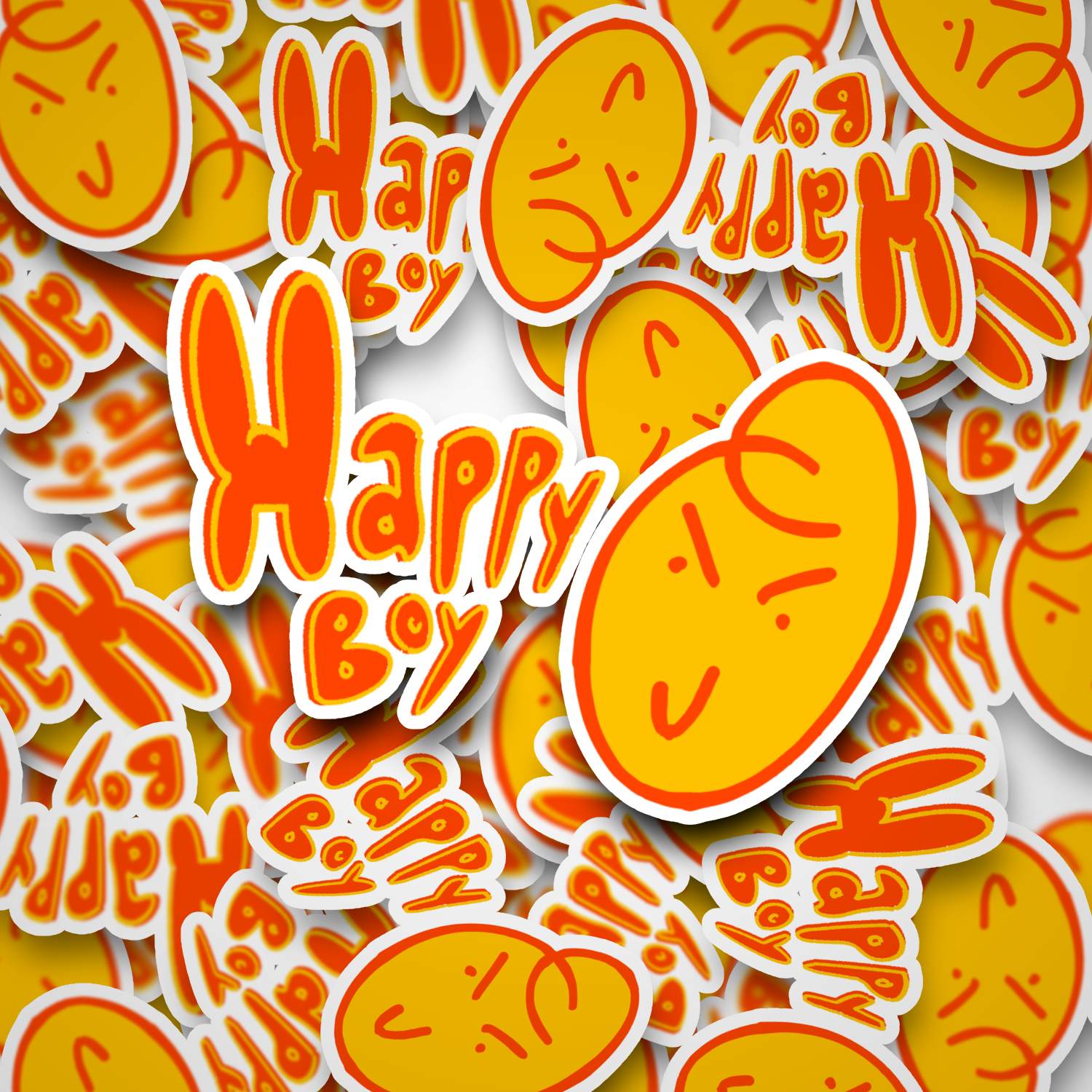 Happy Boi Retro Sticker