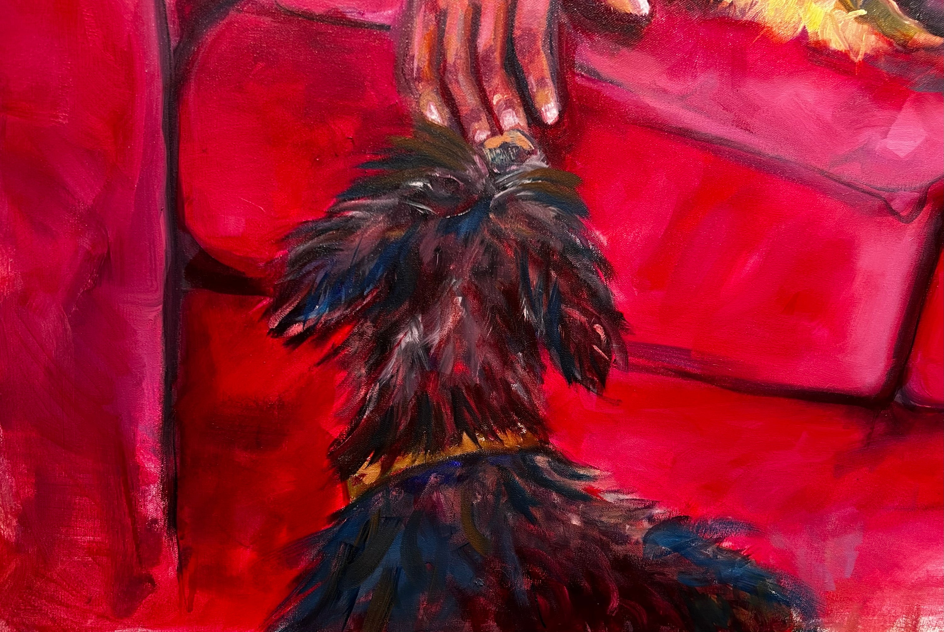 "A Sommer's Day in Comfort" Original Oil Painting on Stretched Canvas