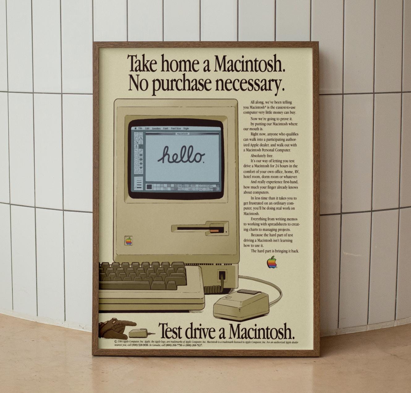 Take home a Macintosh Retro Poster