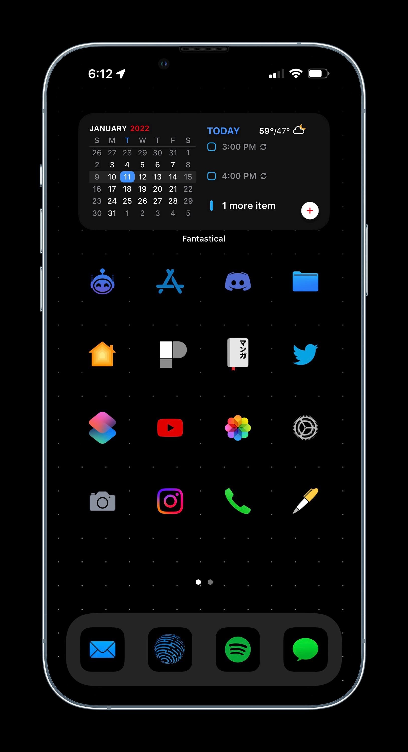 Dark Mode Colorful iOS Icons